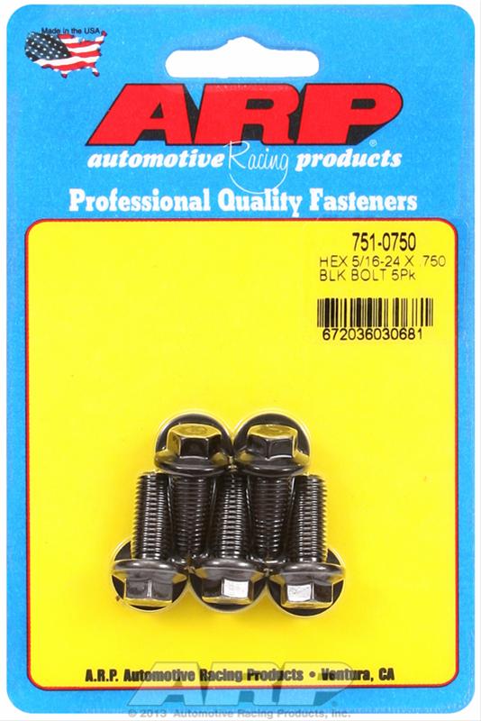 ARP 5/16-24 x .750 Hex Black Oxide Bolts