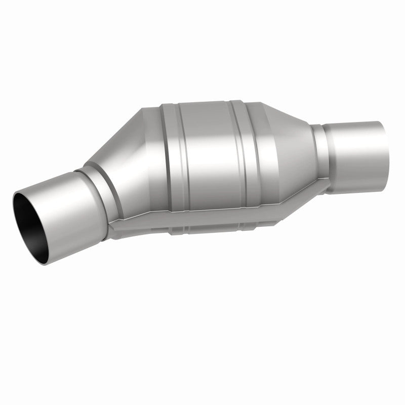 MagnaFlow Conv Univ 2.25in Inlet/Outlet Angled Offset/Center Calif OBDII Magnaflow