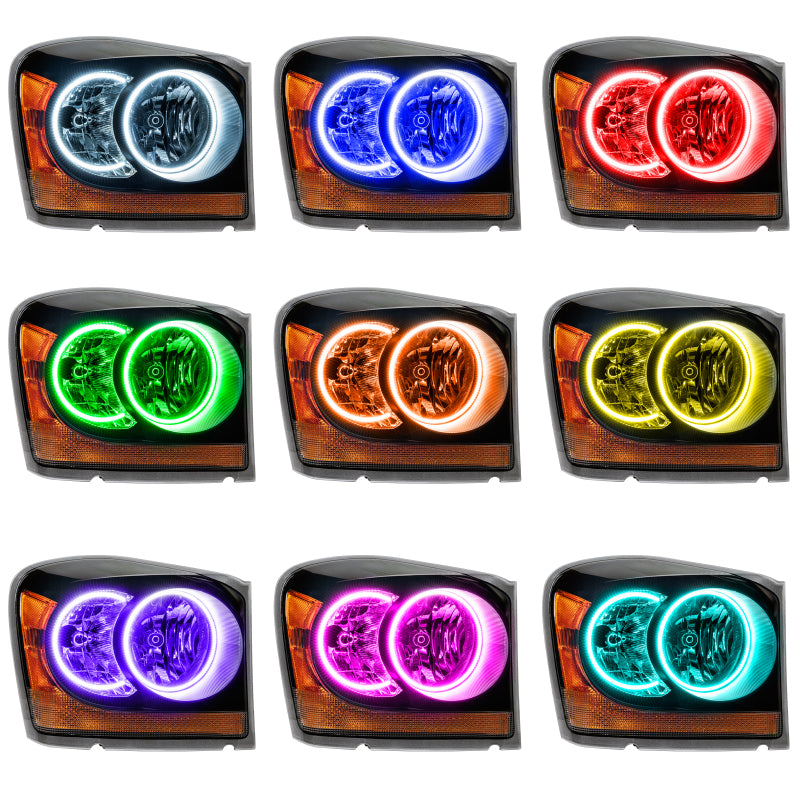 Oracle Dodge Durango 04-06 Halo Kit - ColorSHIFT w/ Simple Controller