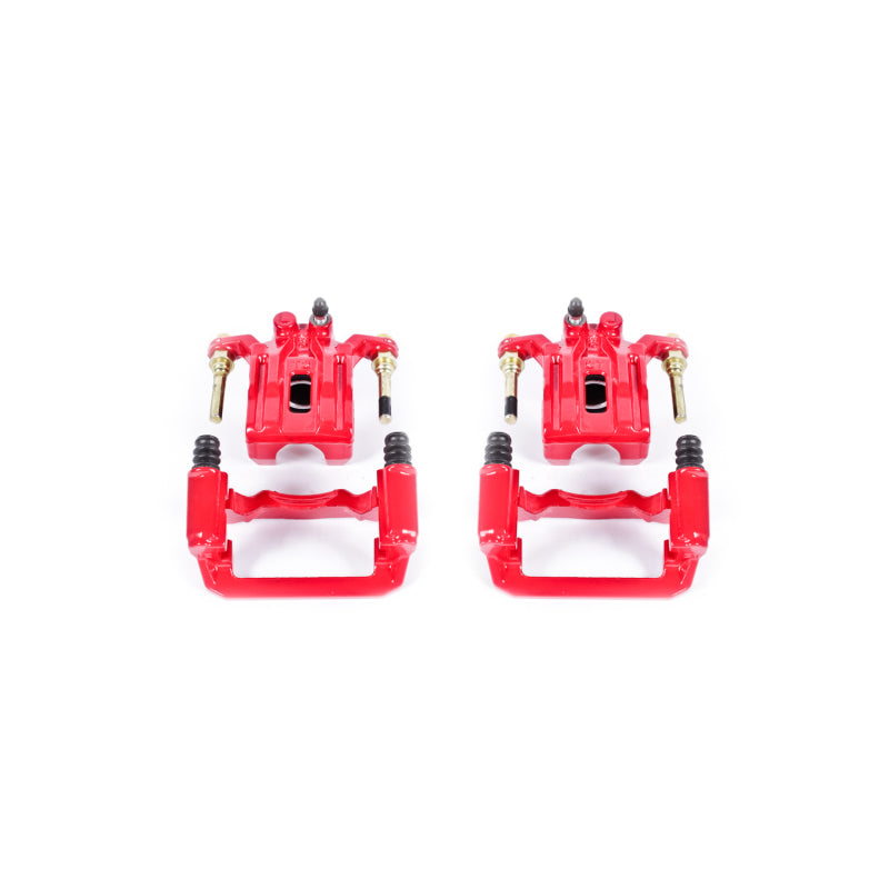 Power Stop 05-18 Nissan Frontier Rear Red Calipers w/Brackets - Pair PowerStop