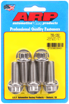 ARP 1/2-20 x 1.250 12pt SS Bolts (5/pkg) ARP
