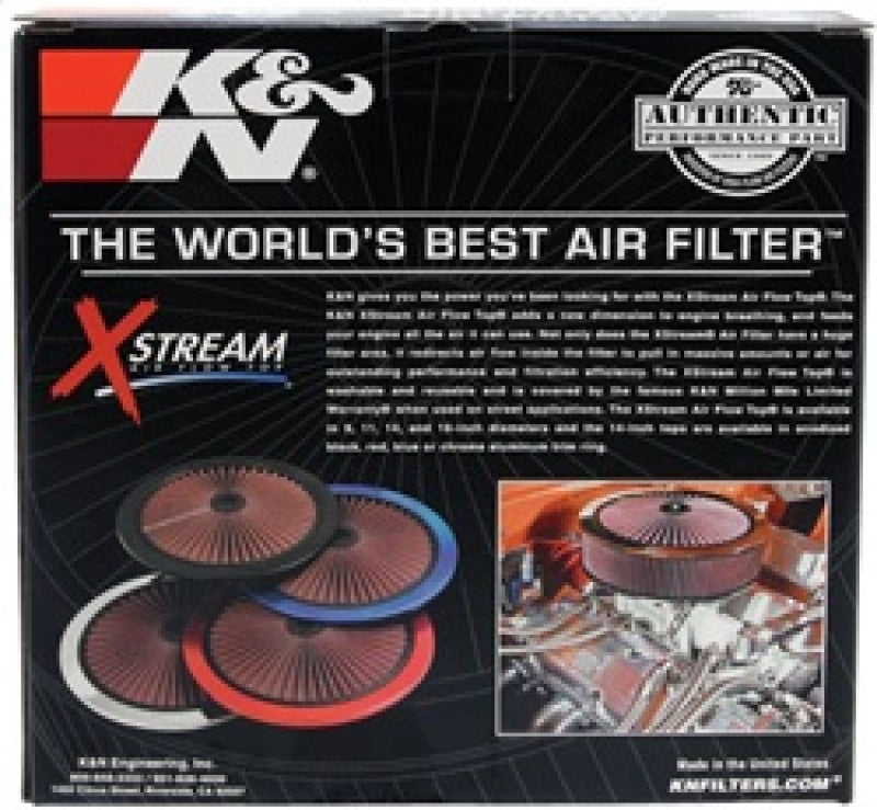 K&N X-Stream Top Filter Only 11in - Black K&N Engineering