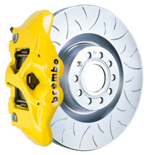 Load image into Gallery viewer, Brembo 07-15 TT 2.0T/3.2L/09-15 TTS Front GT BBK 4 Pist Cast 345x30 1pc Rotor Slotted Type3- Yellow