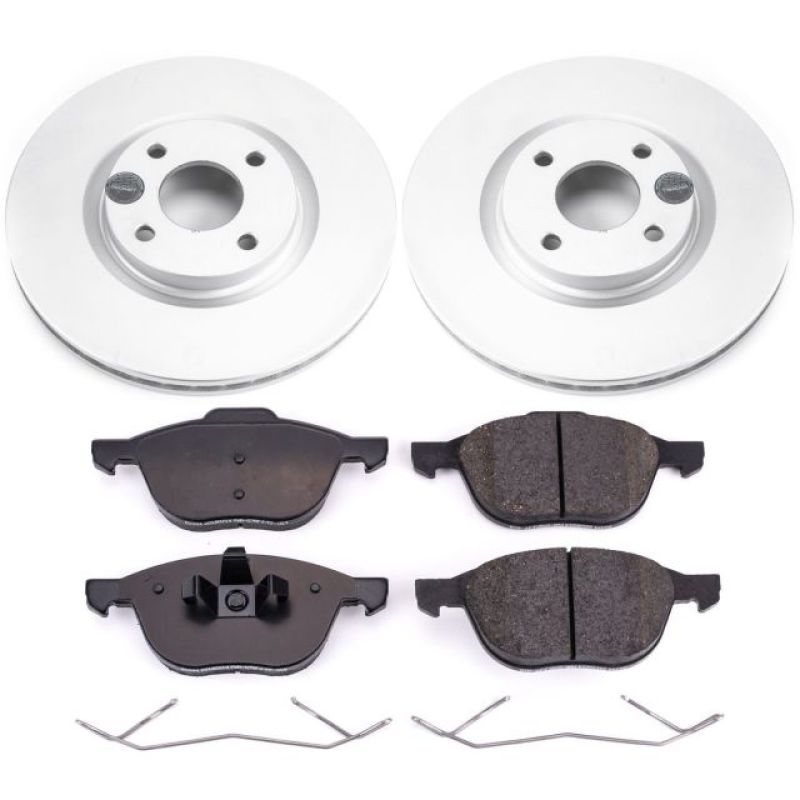 Power Stop 2018 Ford EcoSport Front Z17 Evolution Geomet Coated Brake Kit PowerStop