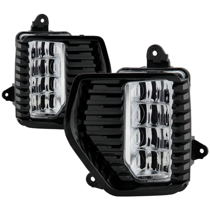 Spyder GMC Sierra 1500 Denali Only 19-20 (Not for 2500/3500) OEM Style Full LED Fog w/ Switch- Clear SPYDER
