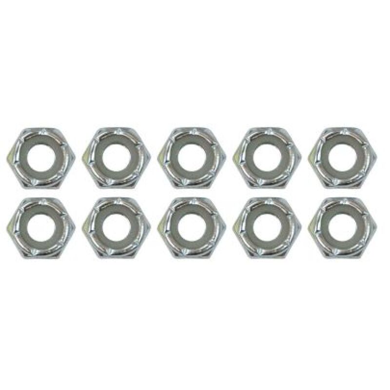 Moroso Zinc Nylock Nuts - 1/4-20 (10 Pack)