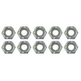 Moroso Zinc Nylock Nuts - 1/4-20 (10 Pack)