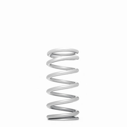 QA1 2-1/2in ID High Travel Spring - 9in Length x 180lbs/in - Silver Powder Coated
