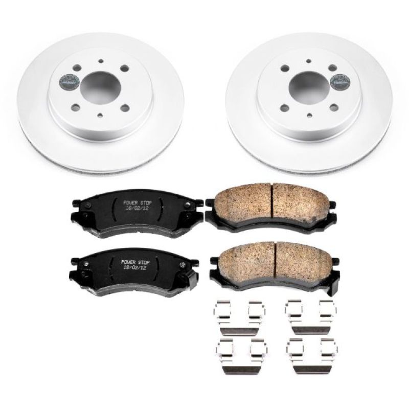 Power Stop 91-92 Saturn SC Front Z17 Evolution Geomet Coated Brake Kit PowerStop