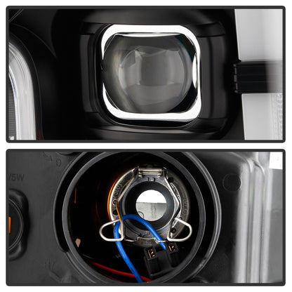 Spyder Ford F-250/F-350/F450 Super Duty 17-18 Projector Headlights Black PRO-YD-FS17-SBSEQ-BK SPYDER