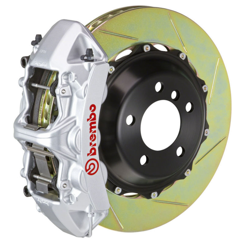 Brembo 02-05 996 GT2 Front GT BBK 6 Piston Cast 380x32 2pc Rotor Slotted Type1 -Silver Brembo