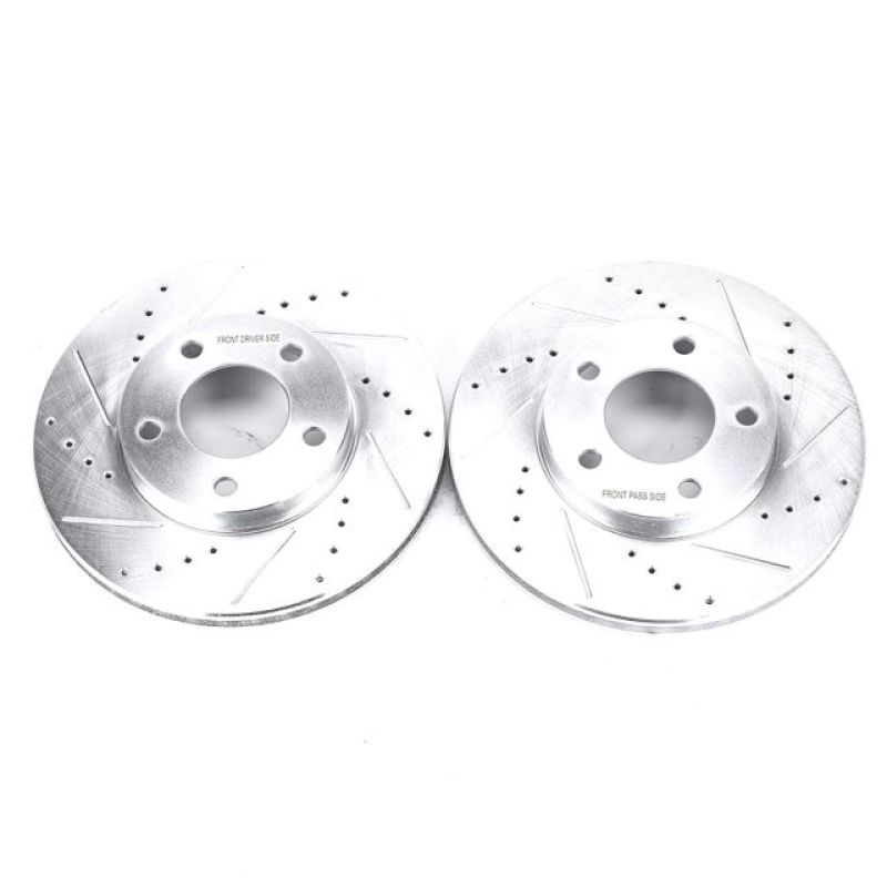 Power Stop 01-07 Ford Escape Front Evolution Drilled & Slotted Rotors - Pair PowerStop