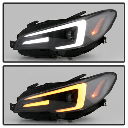 Spyder Subaru Impreza WRX 15-20 Halogen Model Projector Headlights - Black PRO-YD-SWRX15SI-SBSEQ-BK SPYDER