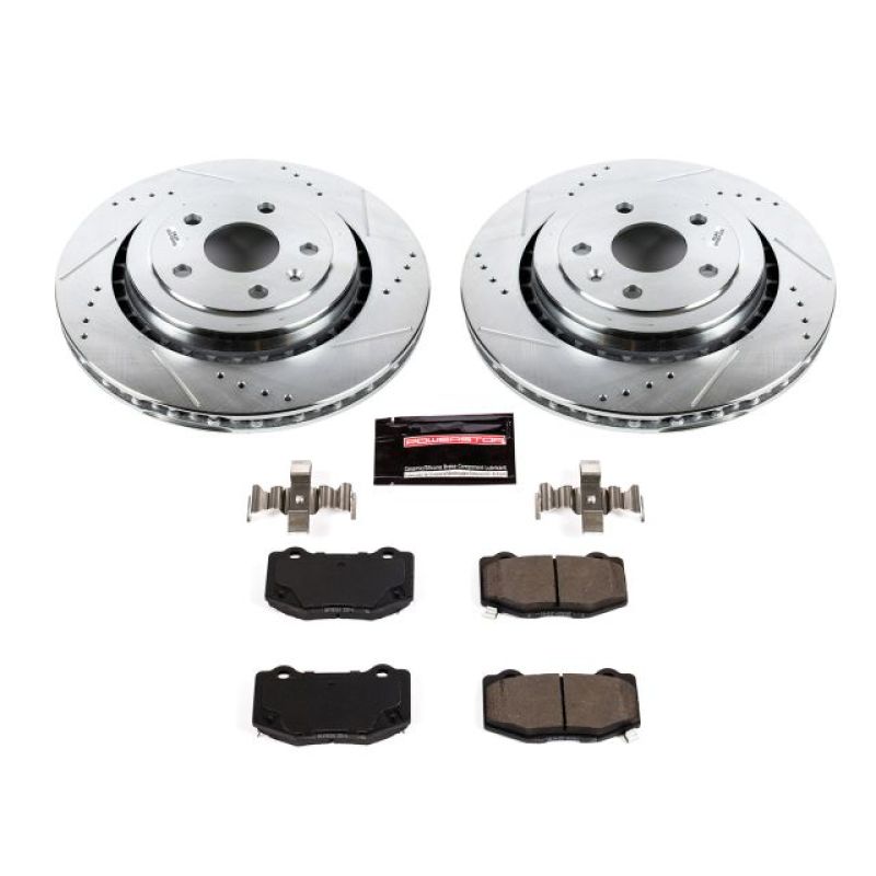 Power Stop 16-18 Cadillac ATS Rear Z23 Evolution Sport Brake Kit PowerStop