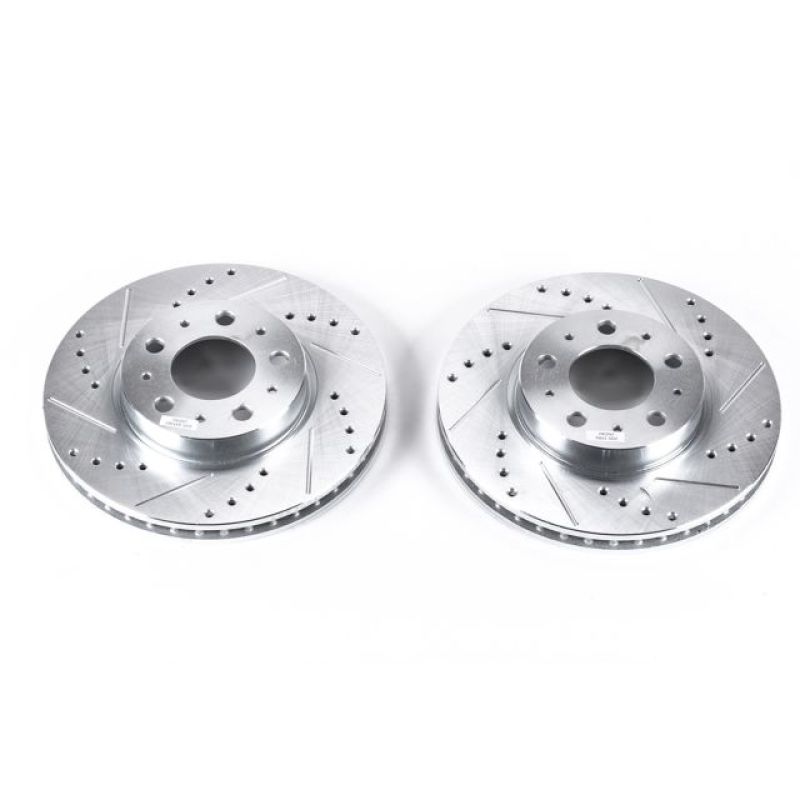 Power Stop 94-97 Volvo 850 Front Evolution Drilled & Slotted Rotors - Pair PowerStop