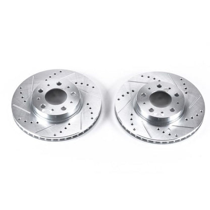 Power Stop 94-97 Volvo 850 Front Evolution Drilled & Slotted Rotors - Pair PowerStop