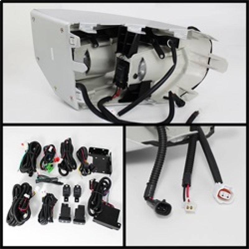 Spyder Toyota FJ Cruiser 07-14 Fog Lights W LED Daytime Running Lights w/swch- Clear FL-DRL-TFJ07-C SPYDER
