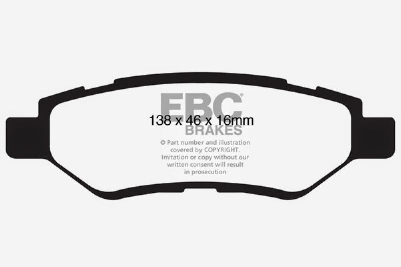 EBC YellowStuff Rear Brake Pads - DP41829R EBC