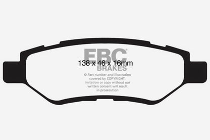 EBC YellowStuff Rear Brake Pads - DP41829R EBC