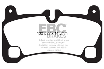 EBC YellowStuff Rear Brake Pads - DP41836R EBC