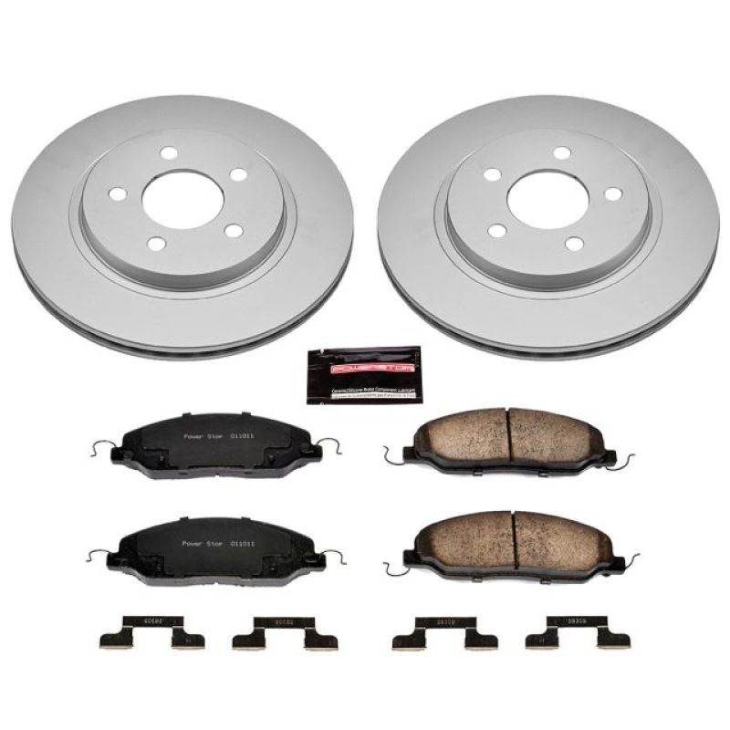 Power Stop 05-11 Ford Mustang Rear Z17 Evolution Geomet Coated Brake Kit PowerStop