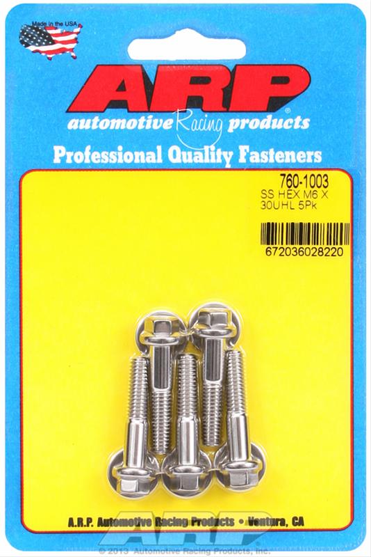 ARP M6 x 1.00 x 30 Stainless Steel Hex Bolt Kit