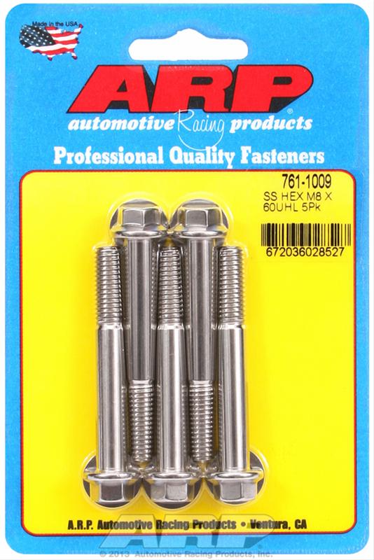 ARP M8 x 1.25 x 60 Hex Stainless Steel Bolt Kit