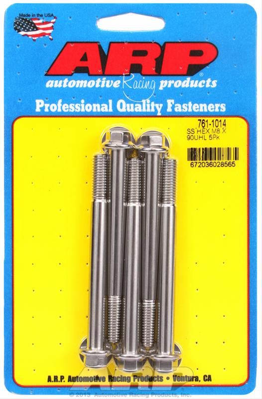 ARP M8 X 1.25 X 90 Hex SS Bolts