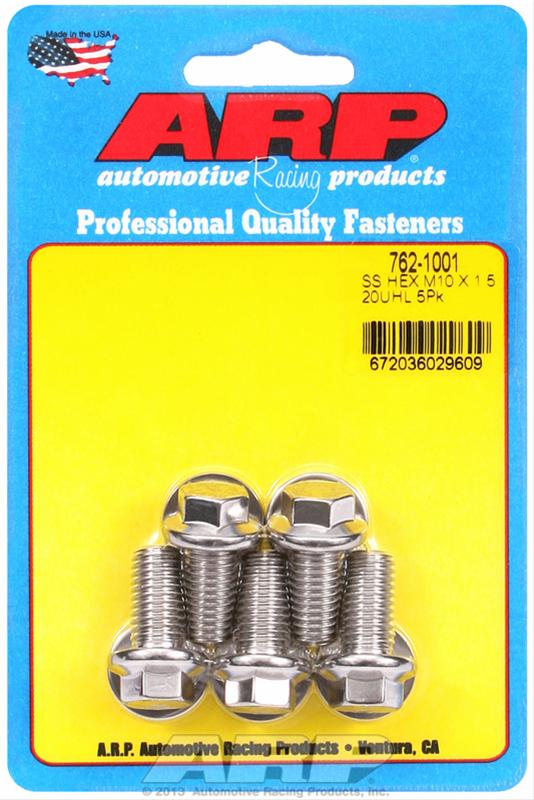 ARP M10 x 1.5 20mm UHL Hex SS Bolts (5/pkg)