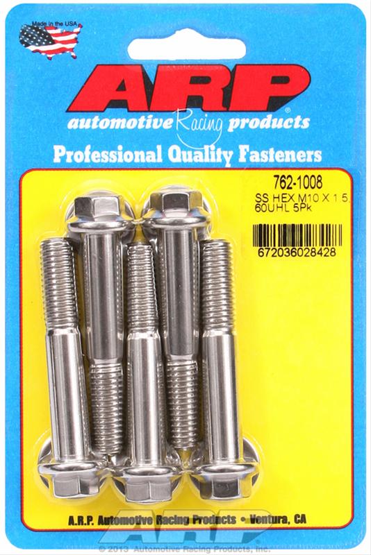 ARP M10 x 1.50 x 60 SS Hex Bolts (5/pkg)