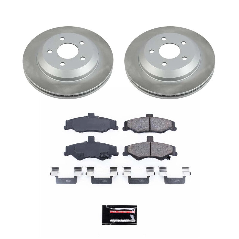 Power Stop 98-02 Pontiac Firebird Rear Semi-Coated Rotor Kit PowerStop