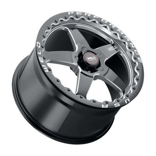 Weld Laguna Bead Lock Wheel - 18x10 / 5x114.3 / ET45 / 78.1 CB - Gloss Black
