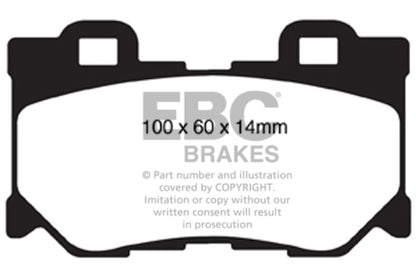 EBC Ultimax2 Rear Brake Pads - UD1347 EBC