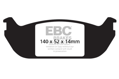 EBC YellowStuff Rear Brake Pads - DP41686R EBC