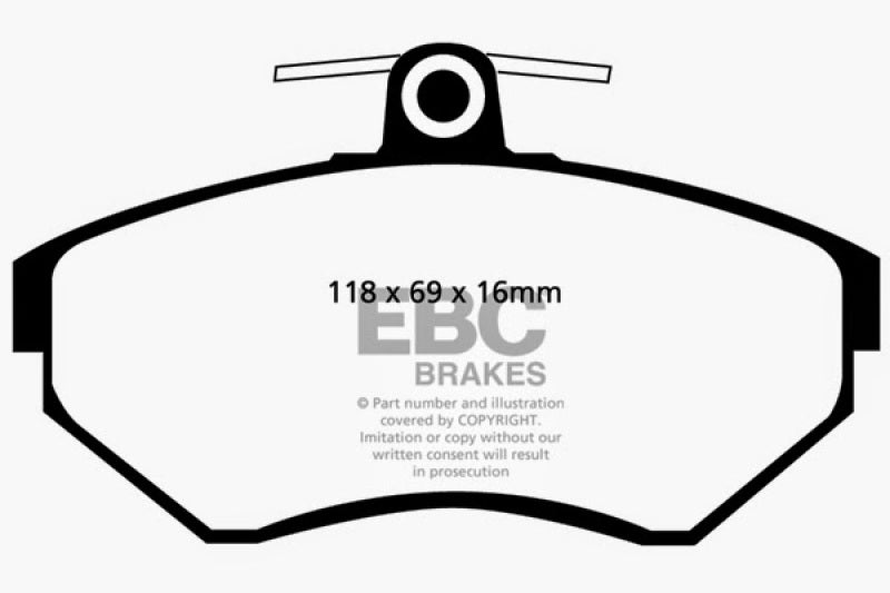 EBC Ultimax2 Front Brake Pads - UD704 EBC