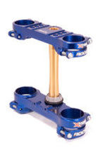 Load image into Gallery viewer, XTrig 2019 Sherco 125-500 SC / SCF/ SE / SEF ROCS Tech Triple Clamp 24 mm. Offset M12 - Blue KYB