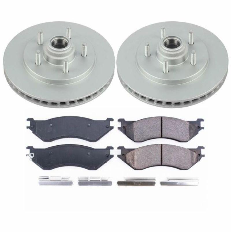 Power Stop 00-02 Ford Expedition Front Z17 Evolution Geomet Coated Brake Kit PowerStop