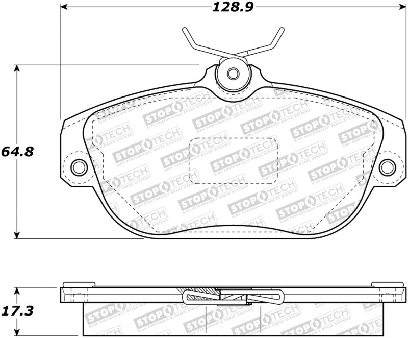 StopTech Premium Ceramic Front Brake Pads - 308.05420