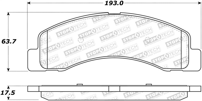 StopTech Premium Ceramic Brake Pads - 308.07560