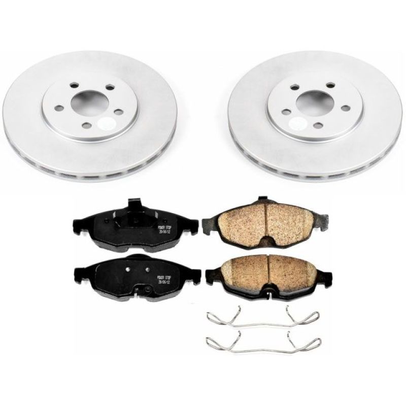 Power Stop 01-06 Chrysler Sebring Front Z17 Evolution Geomet Coated Brake Kit PowerStop
