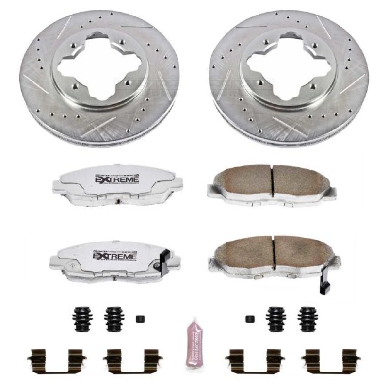 Power Stop 1997 Acura CL Front Z26 Street Warrior Brake Kit PowerStop