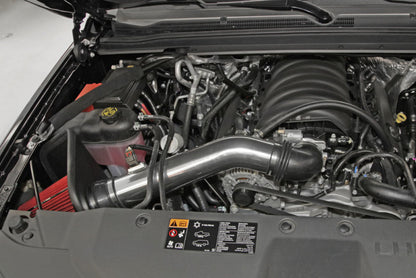 Spectre 14-15 GM Silverado/Sierra V8-5.3L F/I Air Intake Kit - Polished w/Red Filter Spectre