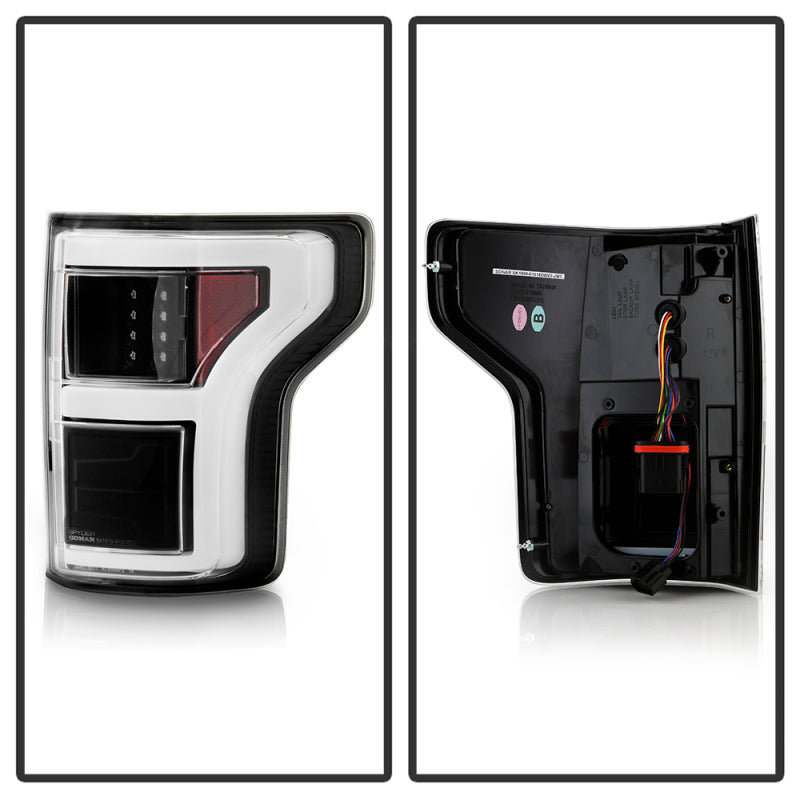 Spyder 18-20 Ford F150 w/ Rear Blind Spot LED Tail Lights - Black (ALT-YD-FF15018BS-LED-BK) SPYDER