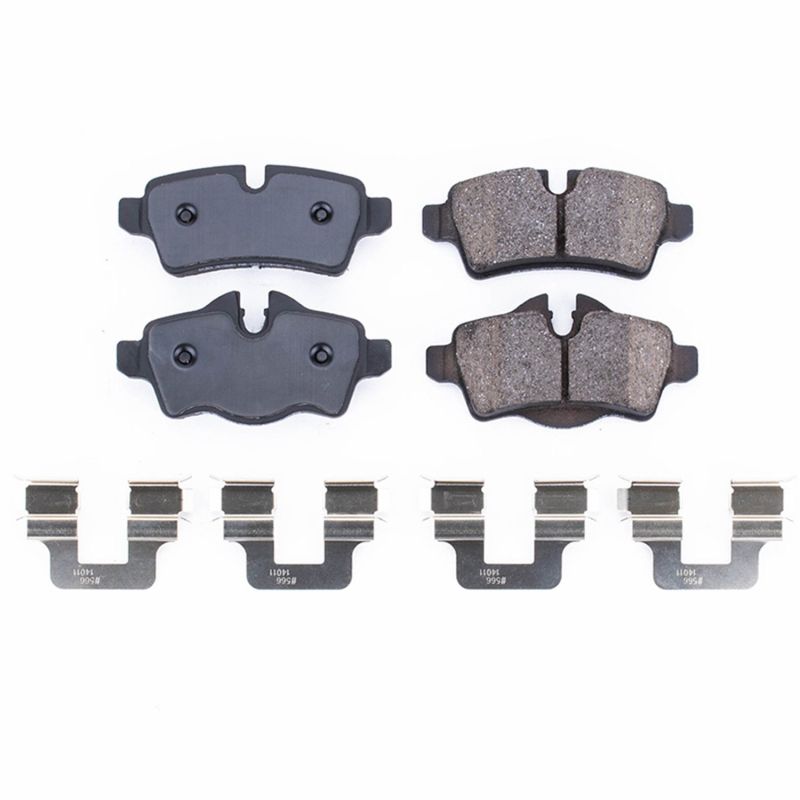 Power Stop 07-15 Mini Cooper Rear Z17 Evolution Ceramic Brake Pads w/Hardware PowerStop