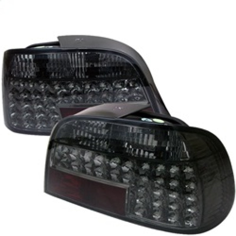 Spyder BMW E38 7-Series 95-01 LED Tail Lights Smoke ALT-YD-BE3895-LED-SM SPYDER