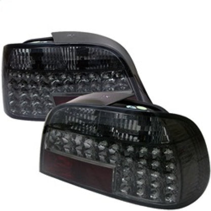 Spyder BMW E38 7-Series 95-01 LED Tail Lights Smoke ALT-YD-BE3895-LED-SM SPYDER
