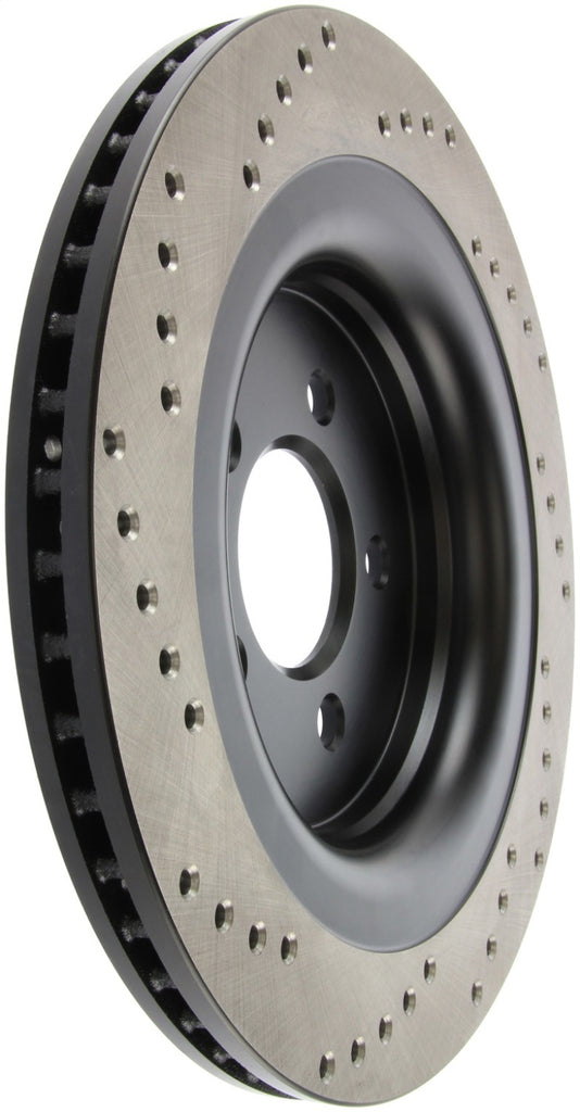 StopTech Cross Drilled Sport Brake Rotor - 2015 Ford Mustang - Rear Left