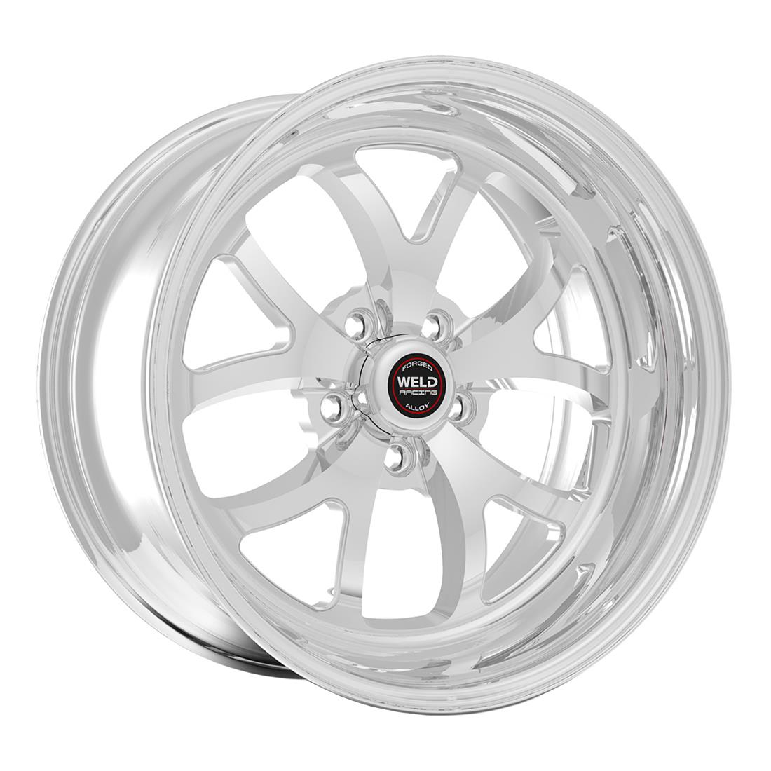 Weld S76 17x6 / 5x4.75 BP / 3.5in. BS Polished Wheel (Low Pad) - Non-Beadlock