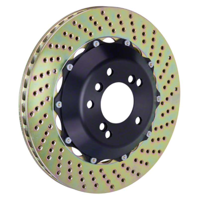 Brembo 03-12 DB9/06-11 V8 Vantage Rear 2-Piece Discs 328x28 2pc Rotor Drilled Brembo