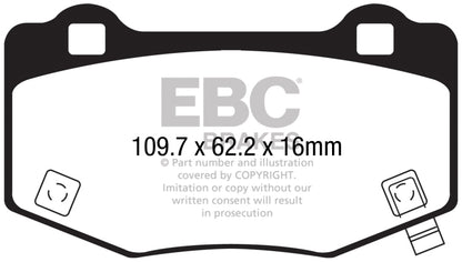 EBC BlueStuff Rear Brake Pads - DP53056NDX EBC